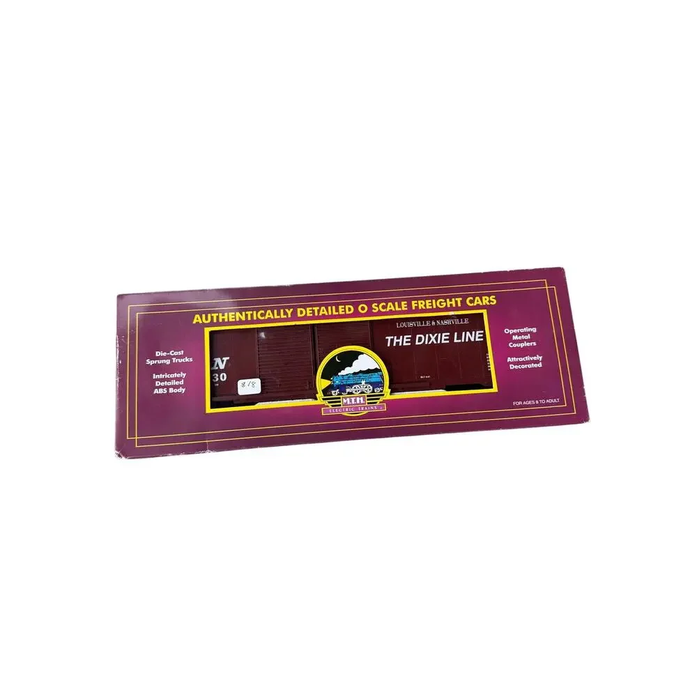 Title: MTH O Scale Louisville & Nashville 50’ Double Door Box Car #41030